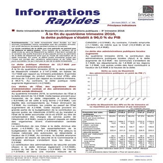 Insee : dette publique au 4e trimes...