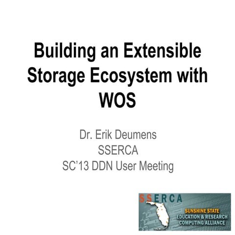 Building and Extensible Storage Ecosystem with WOS