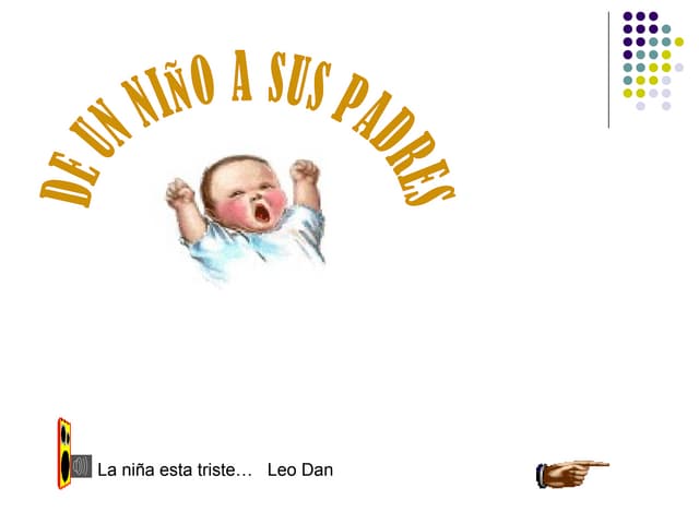 De un niño a sus padres