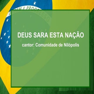 Deus sara esta nação   comunidade d...