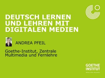 Deutsch lernen und lehren mit digitalen medien