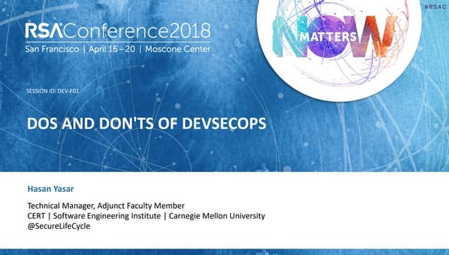 Dos and Don'ts of DevSecOps