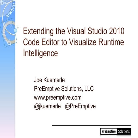 Extending the Visual Studio 2010 Code Editor to Visualize Runtime ...