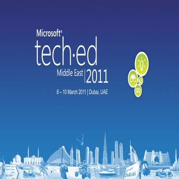 Practicing Scrum with Visual Studio 2010 and TFS 2010  - TechEd Middle East 2...