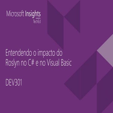 Palestra Roslyn - TechEd 2015