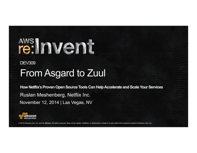 Dev309  from asgard to zuul - netflix oss-final