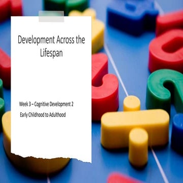 Dev across lifespan cognition powerpoint presentation | PPTX