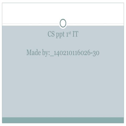 CS PPT 140210116026-30 | PPT