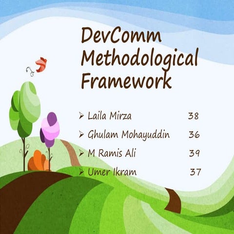 Dev com methodological framework