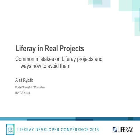 Liferay portals  in real projects