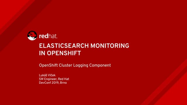 Elasticsearch Monitoring in Openshift