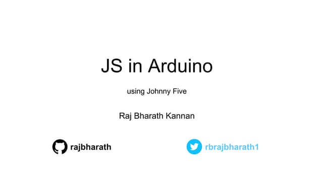 JS in Arduino Uno
