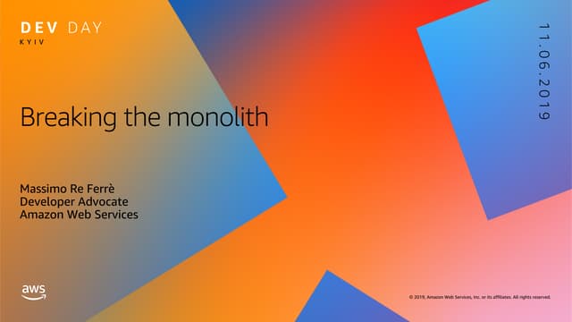 Breaking the monolith (an example)