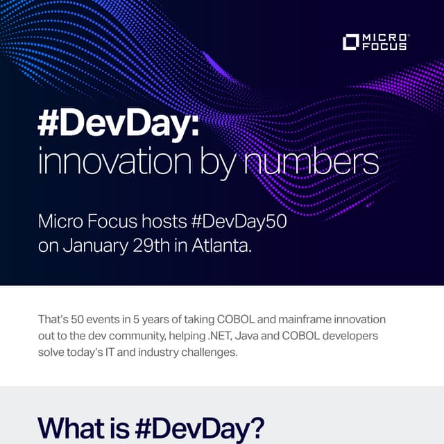 Micro Focus #DevDay50 - Atlanta