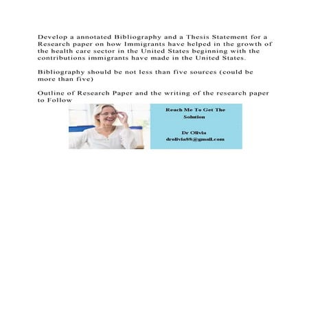 Develop a annotated Bibliography and a Thesis Statement for a Resear.docx