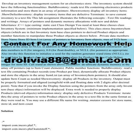 Develop an inventory management system for an electronics store. The .pdf