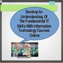 Develop An Understanding Of The Fundamental IT Skills With Information