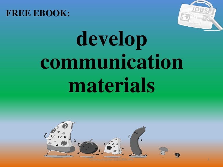Develop communication materials pdf free download