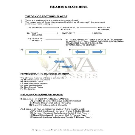 Physical Features of India Class 9 Free Study Material pdf
