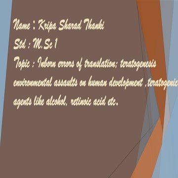 developemental biology Powerpoint presentation for msc | PPTX