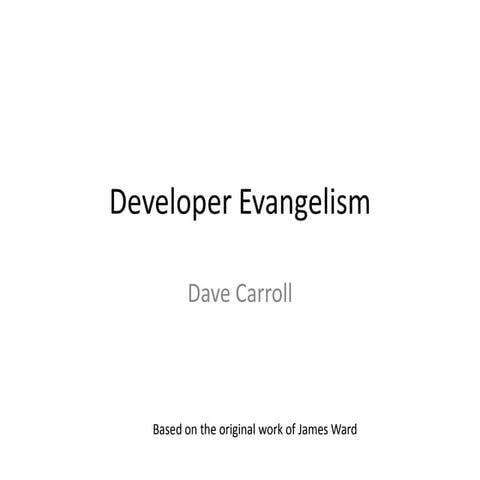 Developer Evangelism