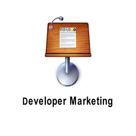 Developer Marketing - 2010