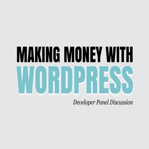Making money with WordPress