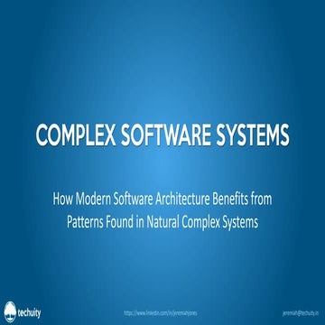 How Modern Software Architecture Benefits from Patterns Found in ...