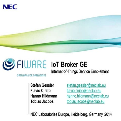 IoT-Broker Developers Week