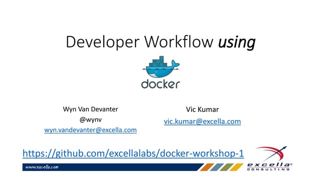 Developer workflow with docker