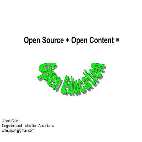 Developing Open Content Like Open Software