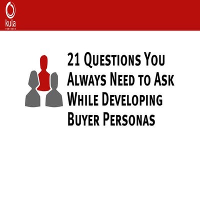 21 Questions You Always Need to Ask While Developing Buyer Personas