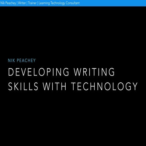 Developing writing with technology