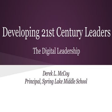 Developing 21st Century Leaders 3.21.15