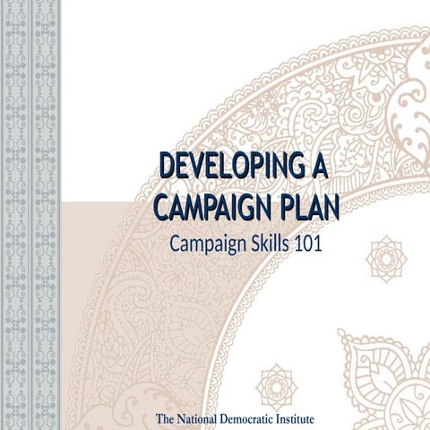 Developing a Campaign Plan for future.ppt