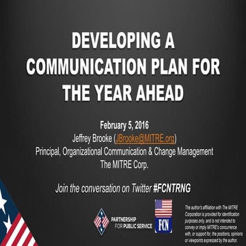 Developing a Communication Plan for the Year Ahead