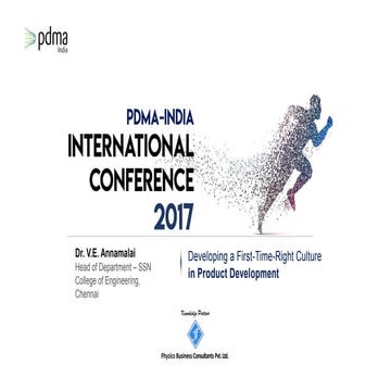 Developing a First-Time-Right Culture in Product Development