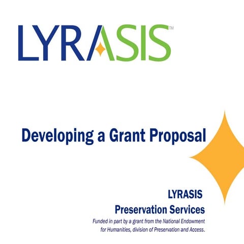 Developing A Grant Proposal