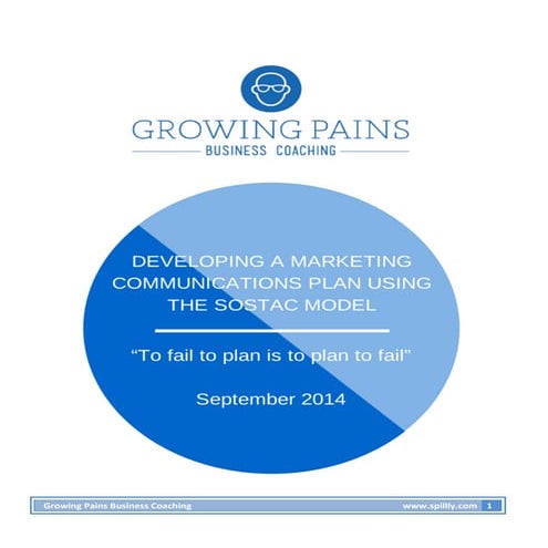 Developing a marketing communications plan using the SOSTAC model | Growing P...