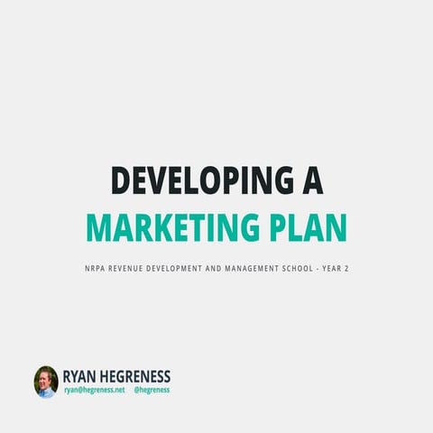Developing a Marketing Plan