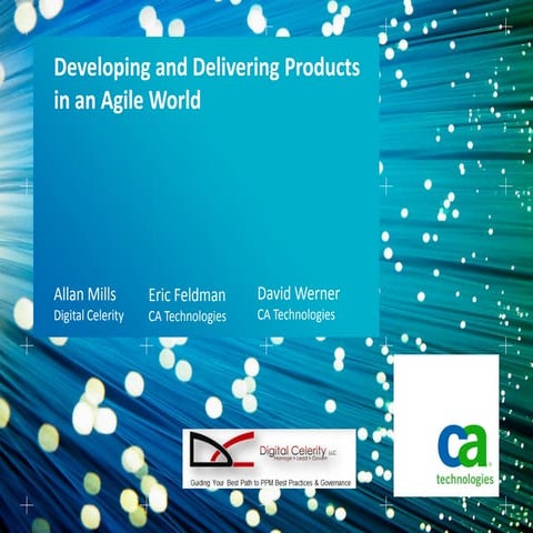 Developing and Delivering Products in an Agile World (.75 PMI PDU)