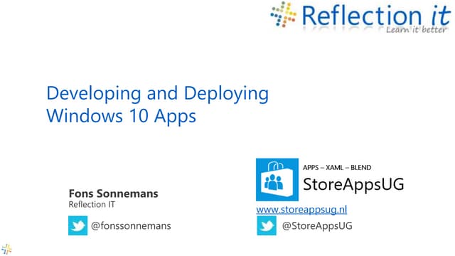 Developing and Deploying Windows 10 Apps