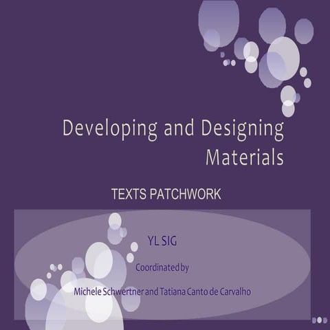 Developing And Designing Materials | PPT