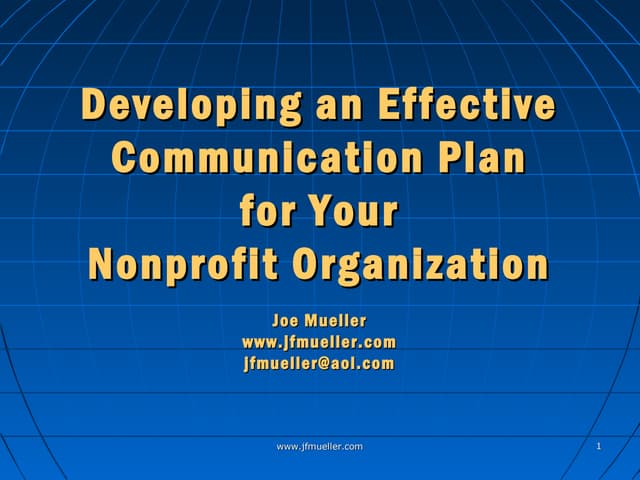 Developing An Effective Communicati...