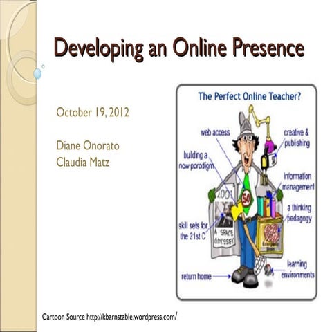 Developing an online presence