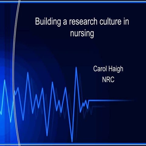 Developing a nursing research community using technology