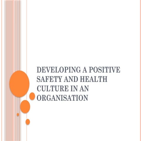 Building a Positive Safety Culture | PPTX