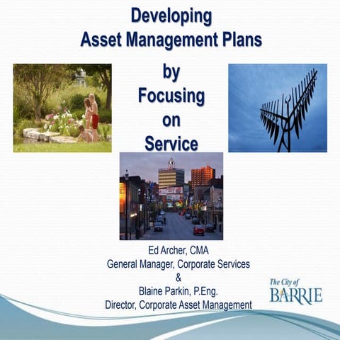 Developing asset management plans   