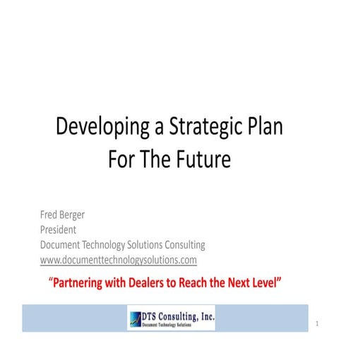 Developing A Strategic Plan For The Future