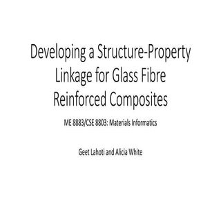 Developing a structure property lin...